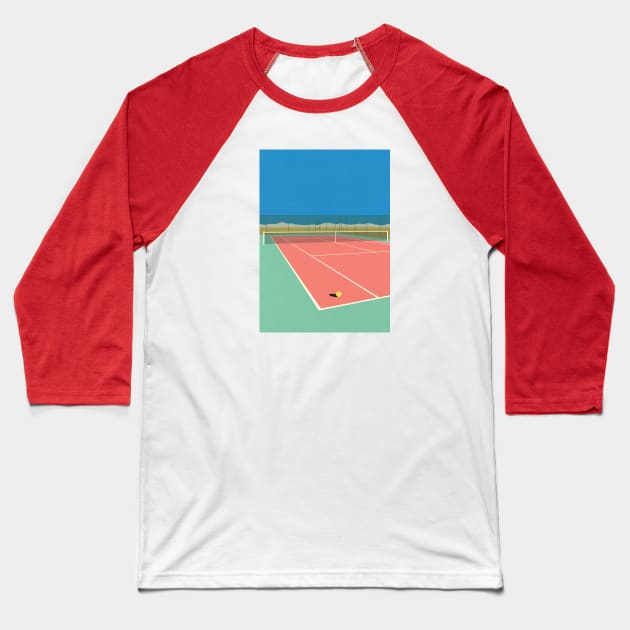 Tennis Court In The Desert Baseball T-Shirt by Rosi Feist